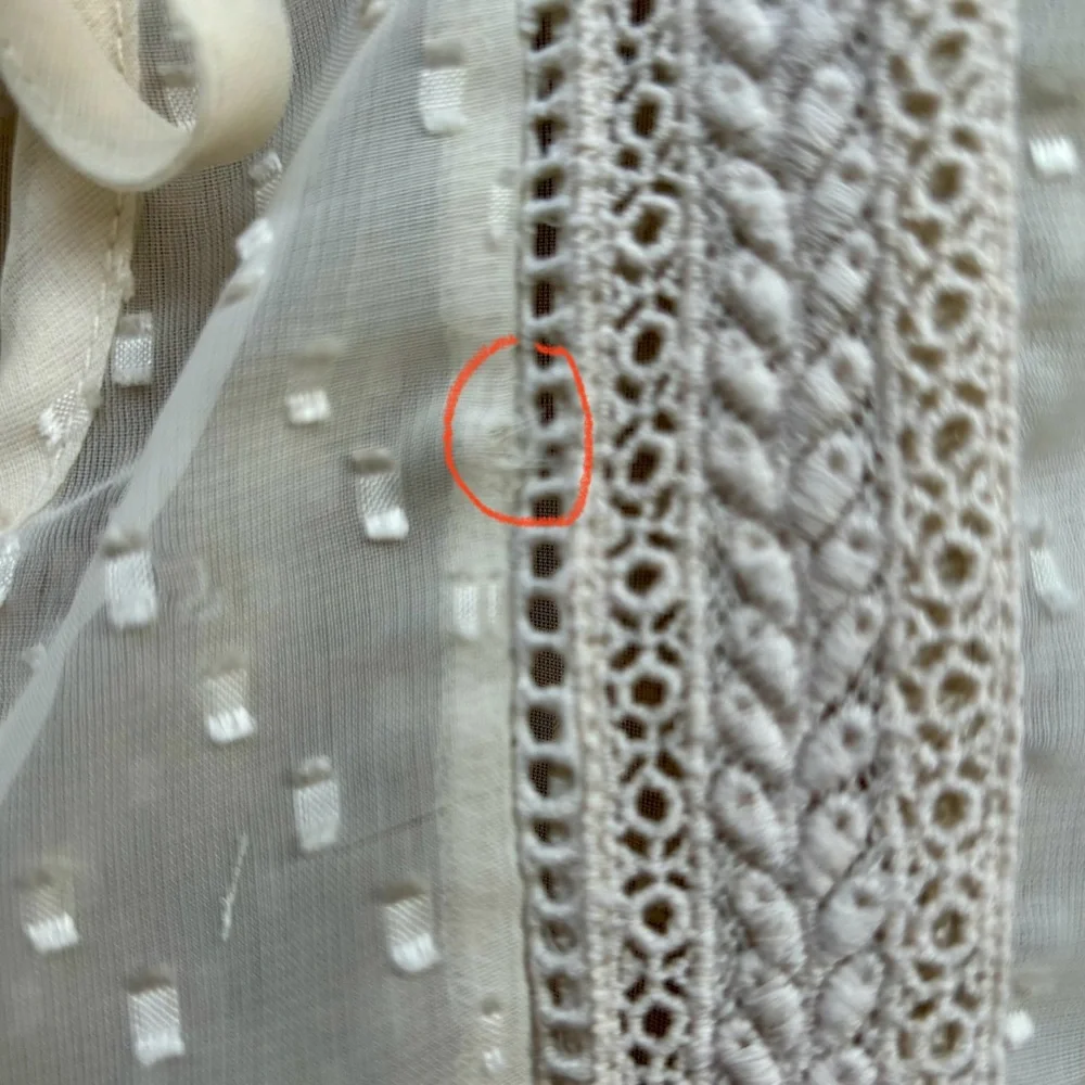 Maurice’s Sheer Cream Blouse - Picture 7 of 9